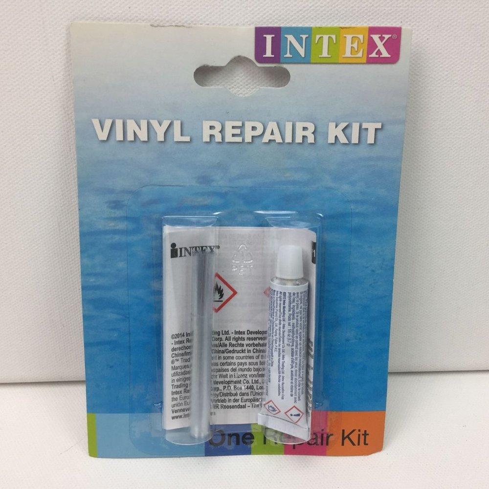 Intex Vinyl Repair Kit 21 Sq In Sheet .2 Oz Tube Vinyl Cement